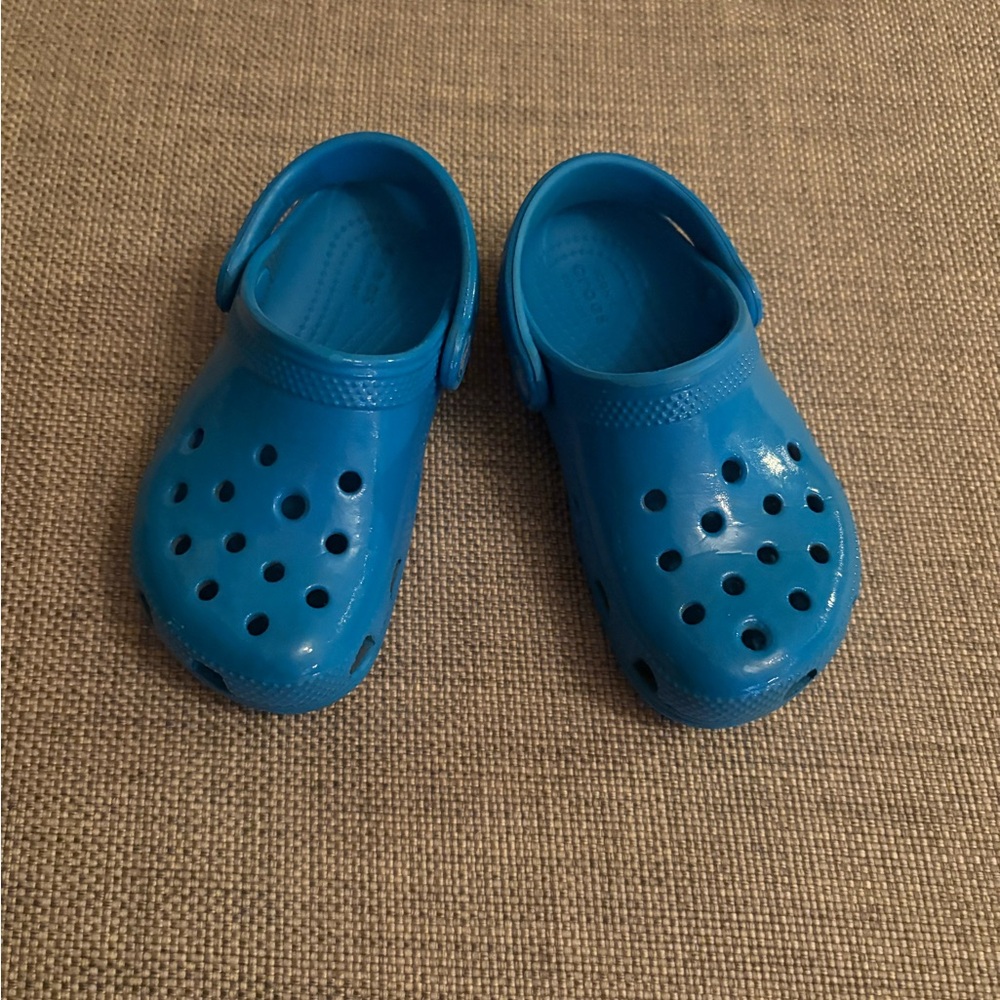 CROCS Blue Water Shoes with Perforated Design
